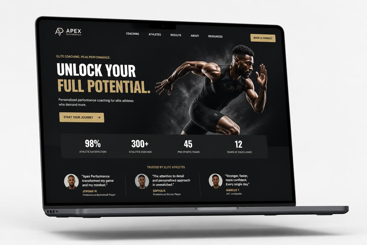 Apex Elite Coaching Athletic Performance live demo preview