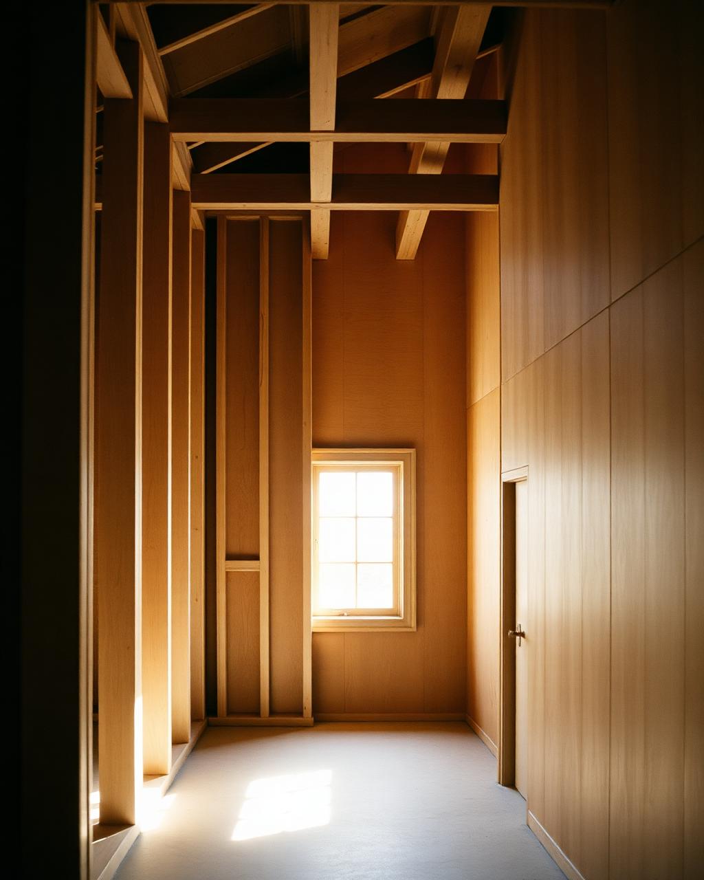 Framing Dust to Warm Millwork — Render