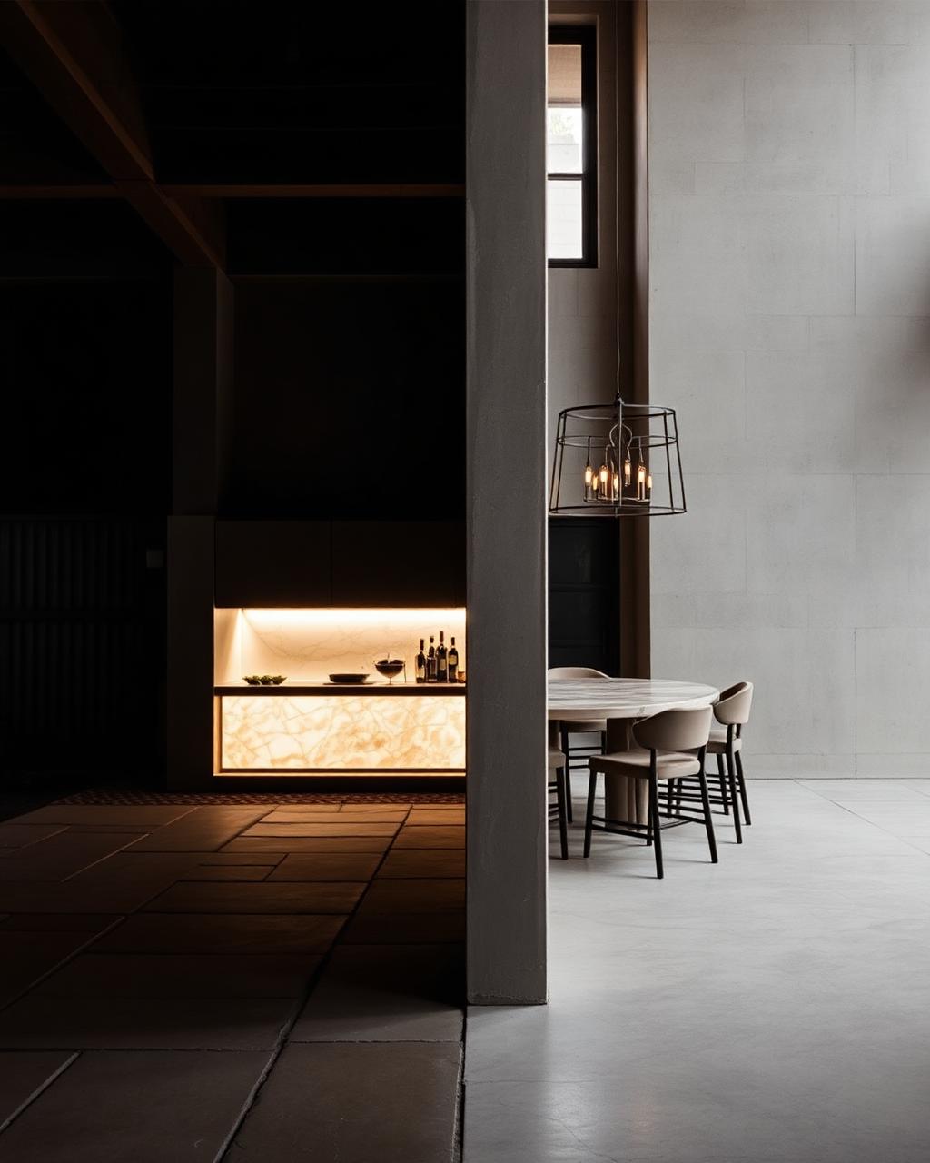 Slab Yard to Private Bar — Render